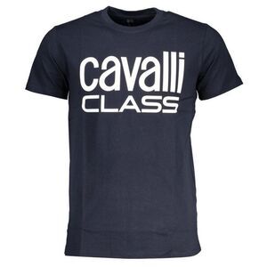 Cavalli Class Mens Bold Logo T-Shirt / Navy Blue